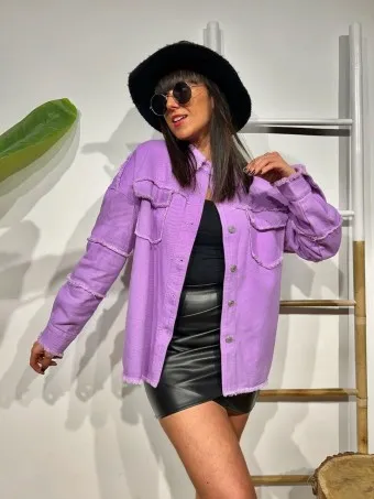 Sobrecamisa Desflecada LAHOMA Lila