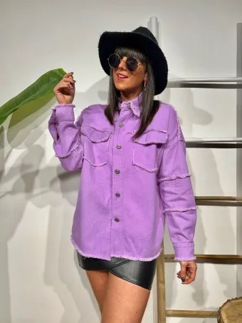 Sobrecamisa Desflecada LAHOMA Lila