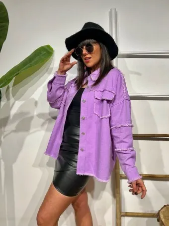 Sobrecamisa Desflecada LAHOMA Lila