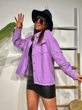 Sobrecamisa Desflecada LAHOMA Lila