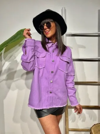 Sobrecamisa Desflecada LAHOMA Lila