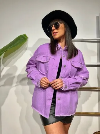 Sobrecamisa Desflecada LAHOMA Lila