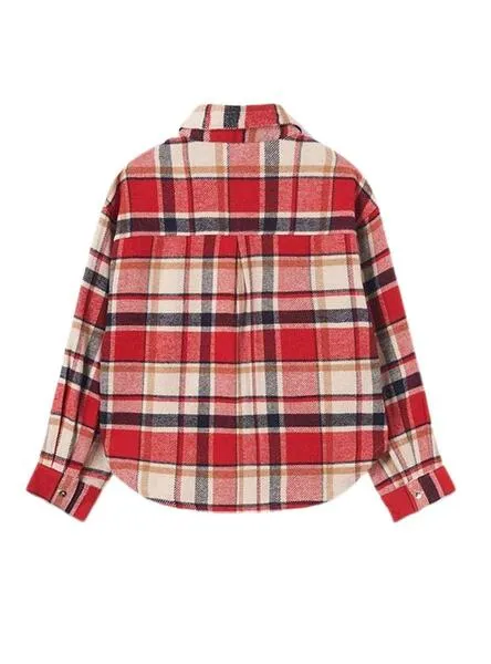 Sobrecamisa Mayoral Cuadros Rojo para Niña