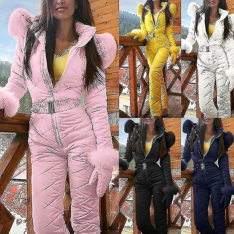 SRBTVMUJER INVIERNO CáLIDO TRAJE DE NIEVE PANTALONES DEPORTIVOS AL AIRE LIBRE TRAJE DE ESQUí MONO IMPERMEABLE