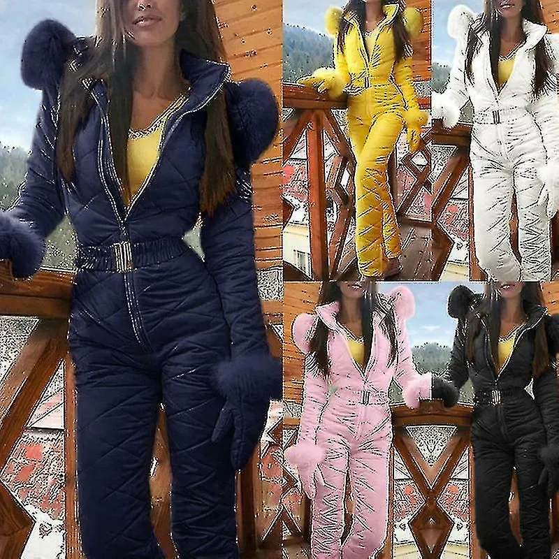 SRBTVMUJER INVIERNO CáLIDO TRAJE DE NIEVE PANTALONES DEPORTIVOS AL AIRE LIBRE TRAJE DE ESQUí MONO IMPERMEABLE