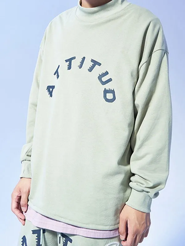 Sudadera de hombre oversize con estampado de letras
