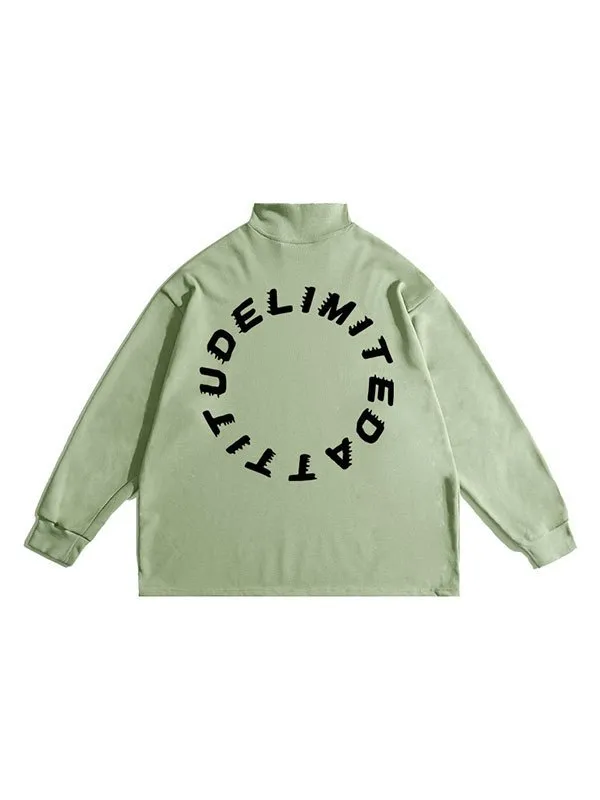 Sudadera de hombre oversize con estampado de letras
