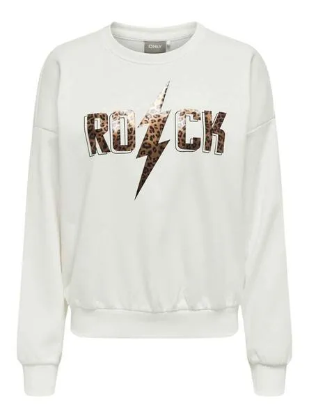 Sudadera Only Runa Blanco Para Mujer