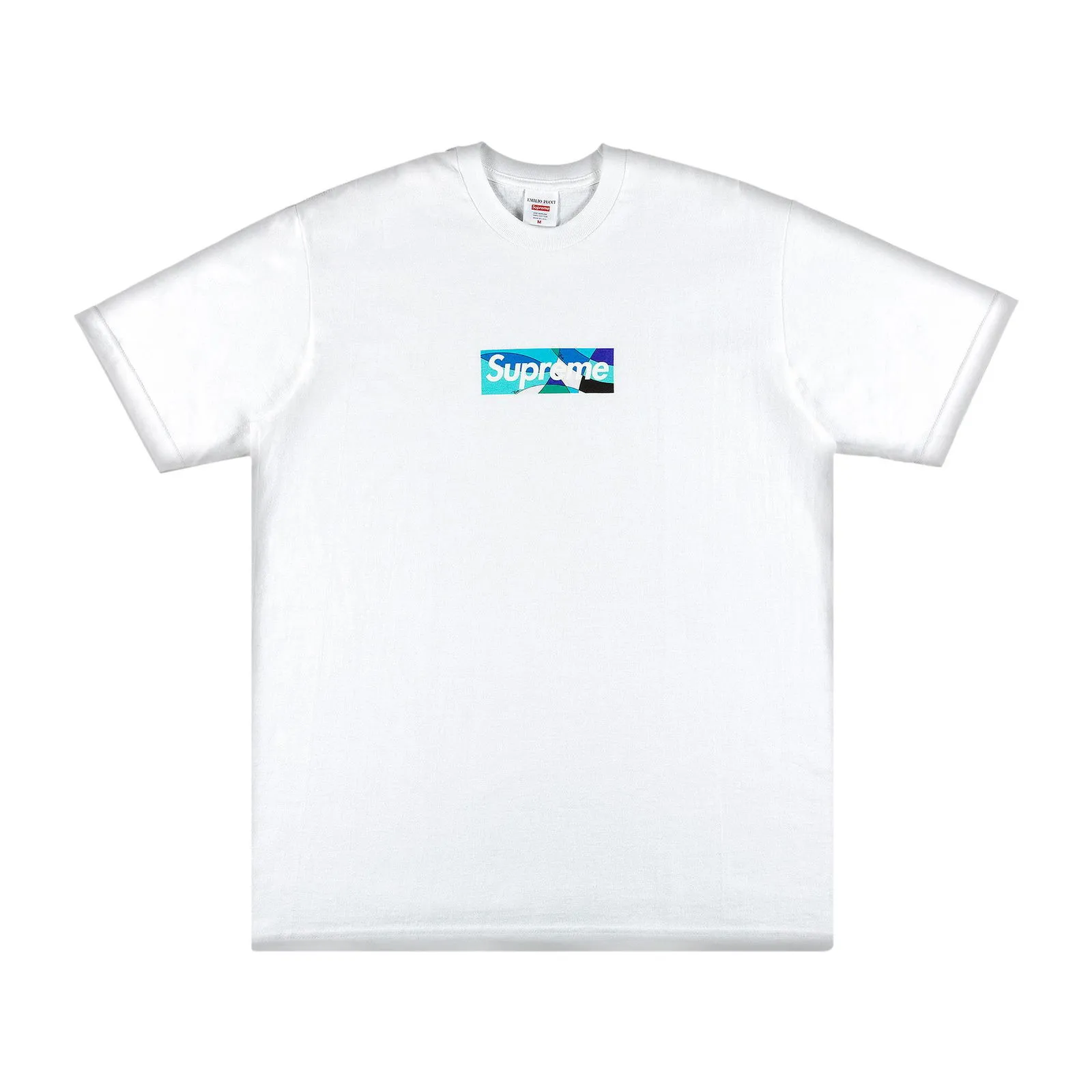 Supreme Emilio Pucci x Box Logo Tee 'White/Blue'