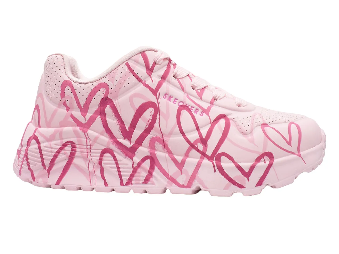 Tenis Skechers 314065 Rosa Para Niña