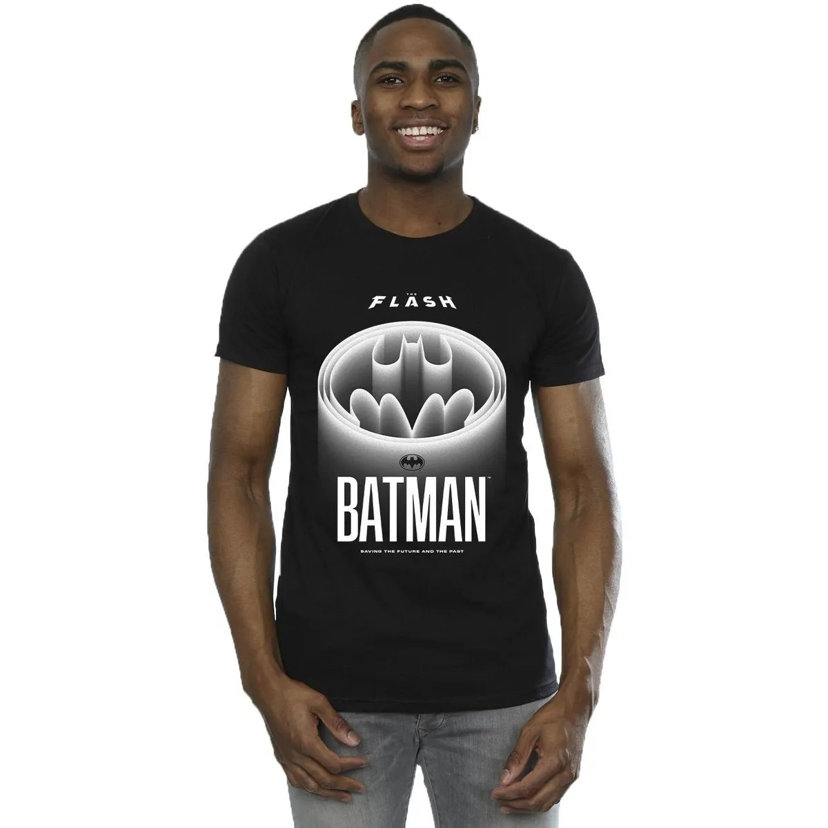 The Flash Batman White Logo