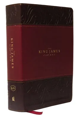 THE KING JAMES STUDY BIBLE, IMITATION LEATHER, BURGUNDY, FULLCOLOR EDITION