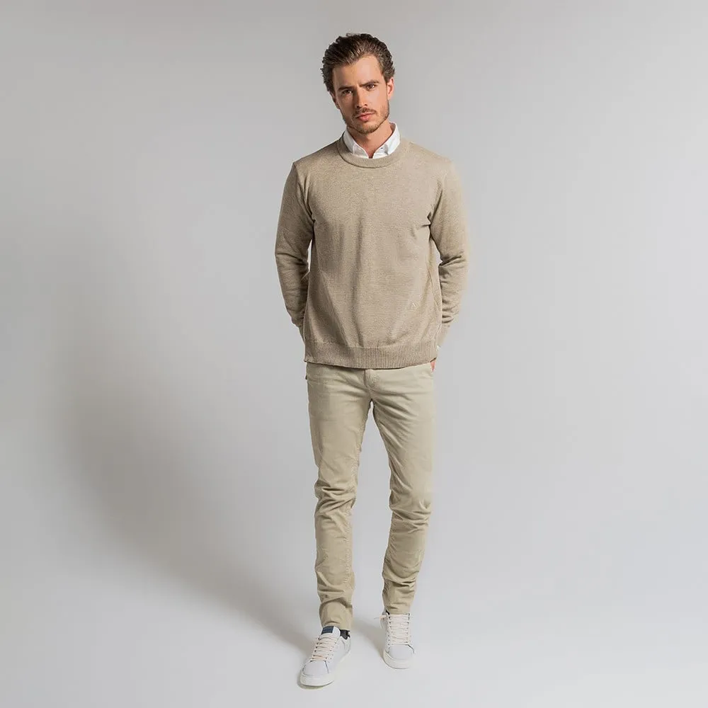 The Recycled Pet Sweater Buzo Casual Hombre Freeport SYWZ Beige