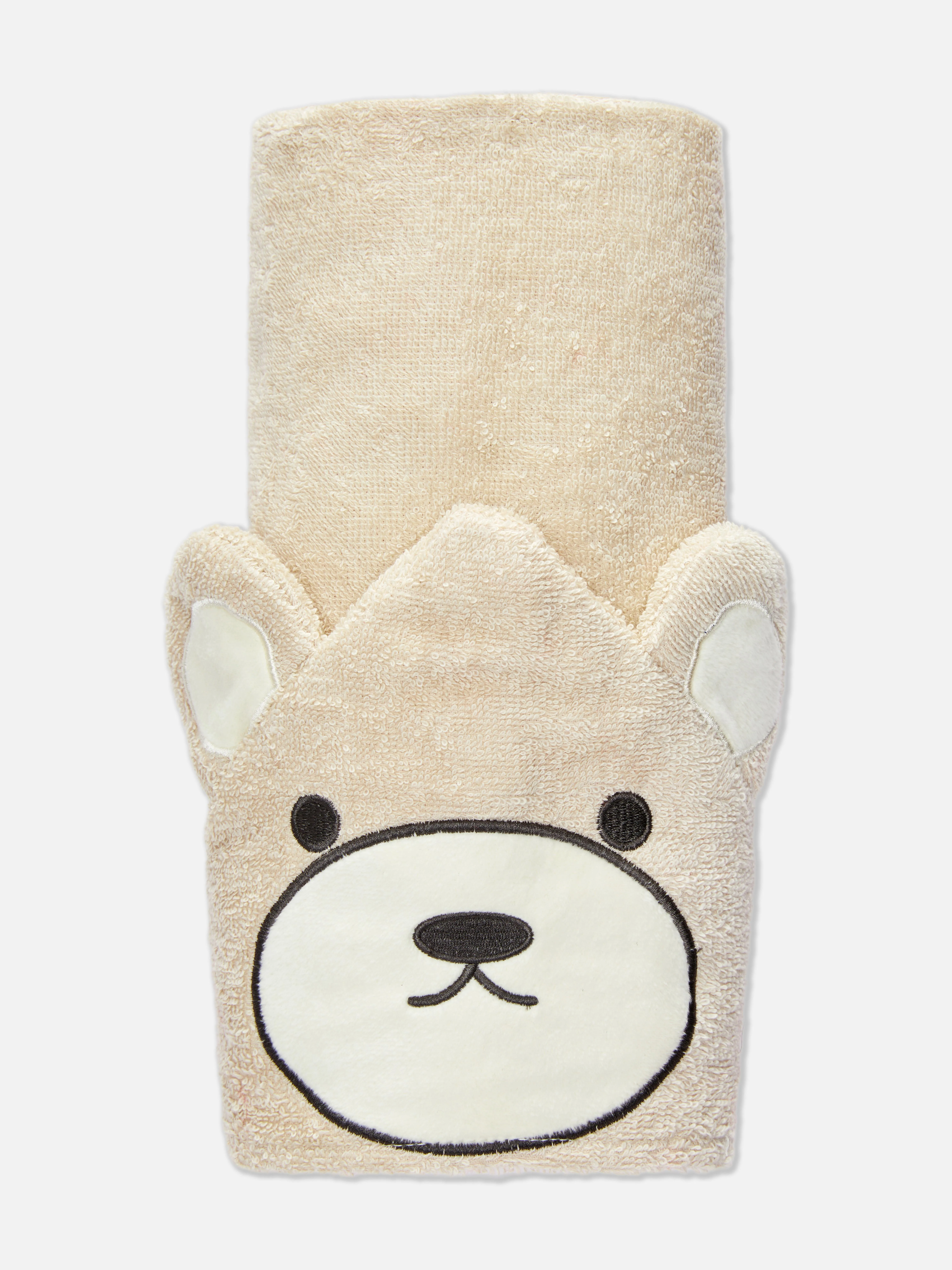 Toalla con capucha de oso