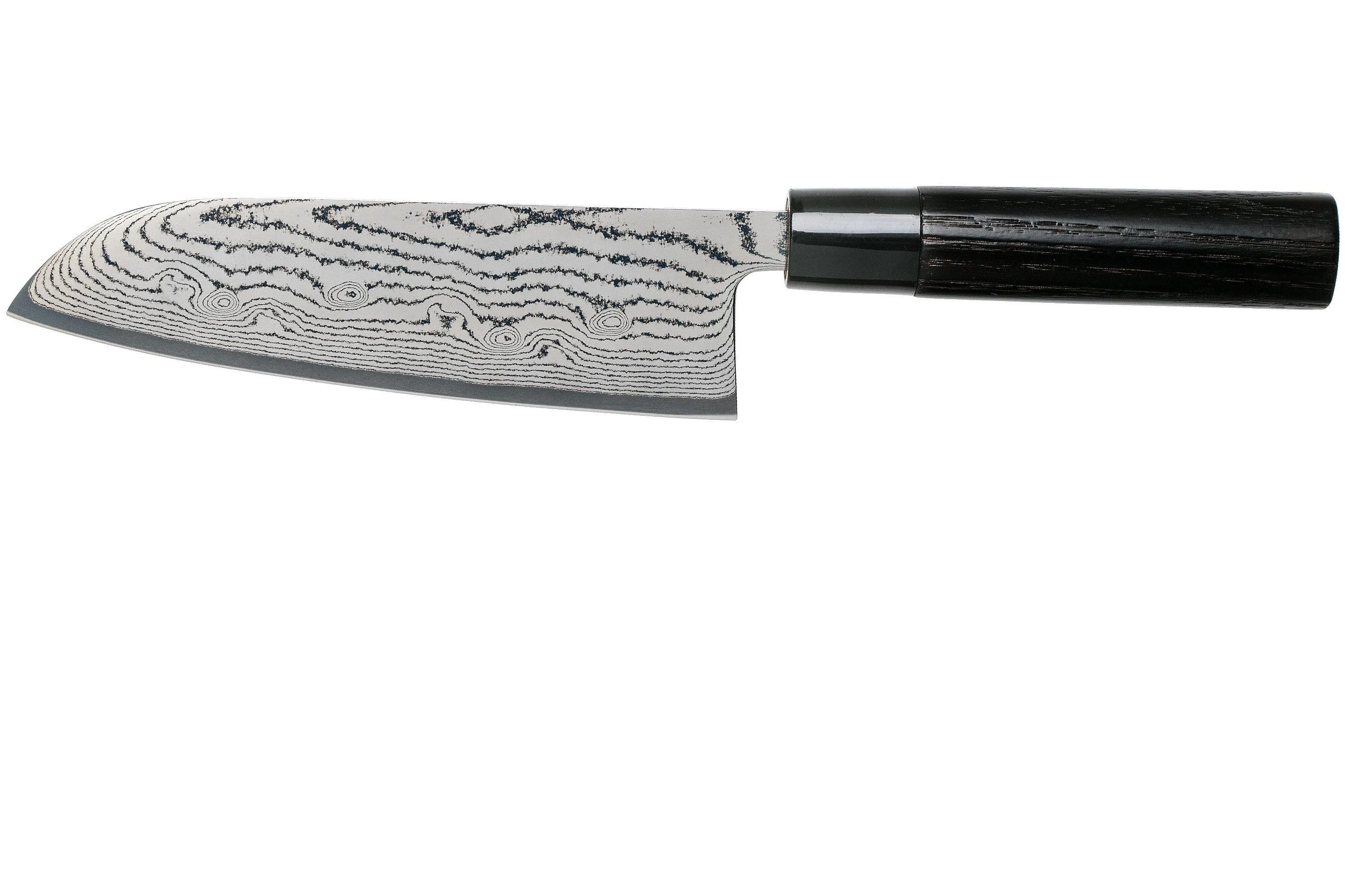TOJIRO SHIPPU BLACK DAMASCUS SANTOKU 17 CM, FD1597