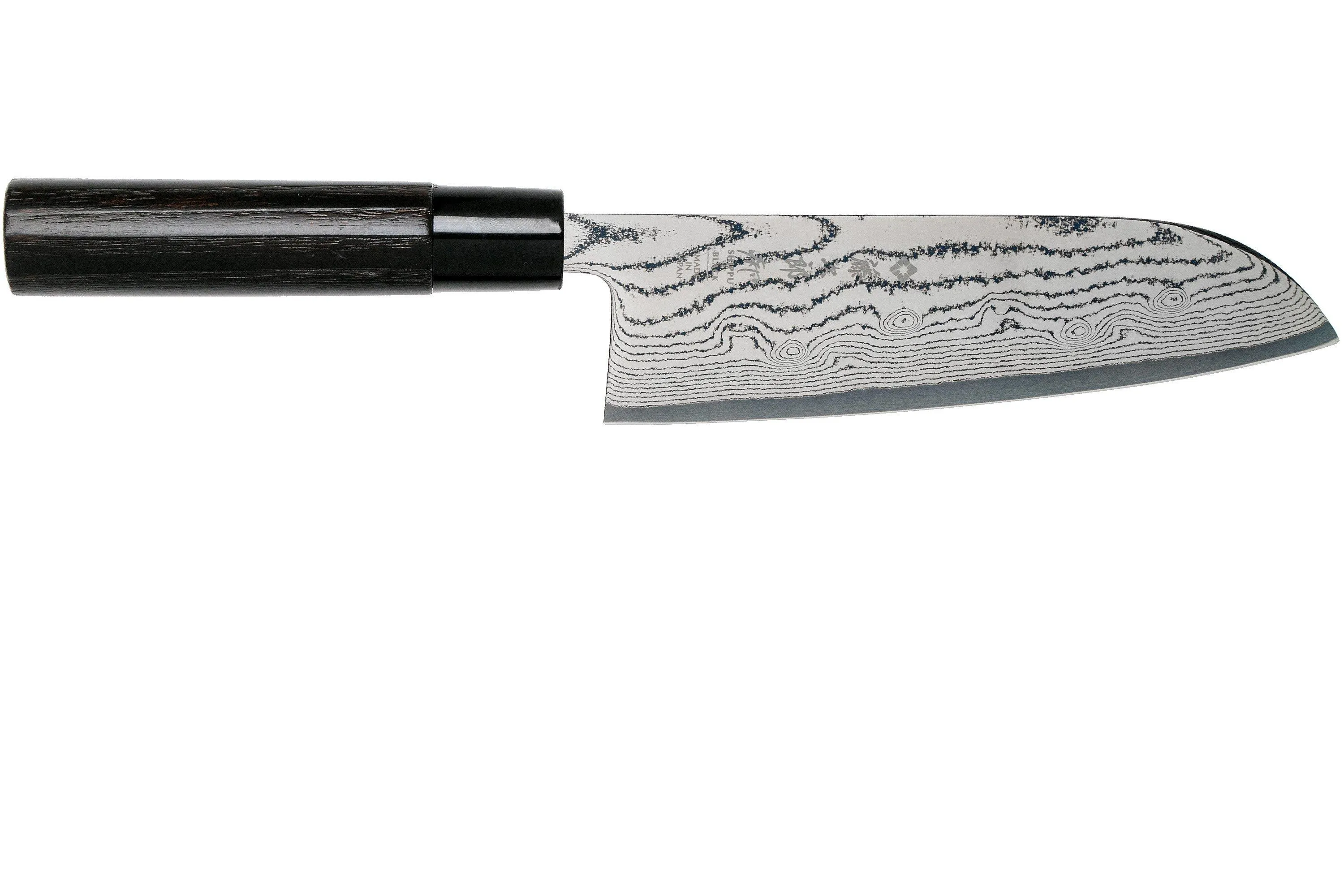 TOJIRO SHIPPU BLACK DAMASCUS SANTOKU 17 CM, FD1597