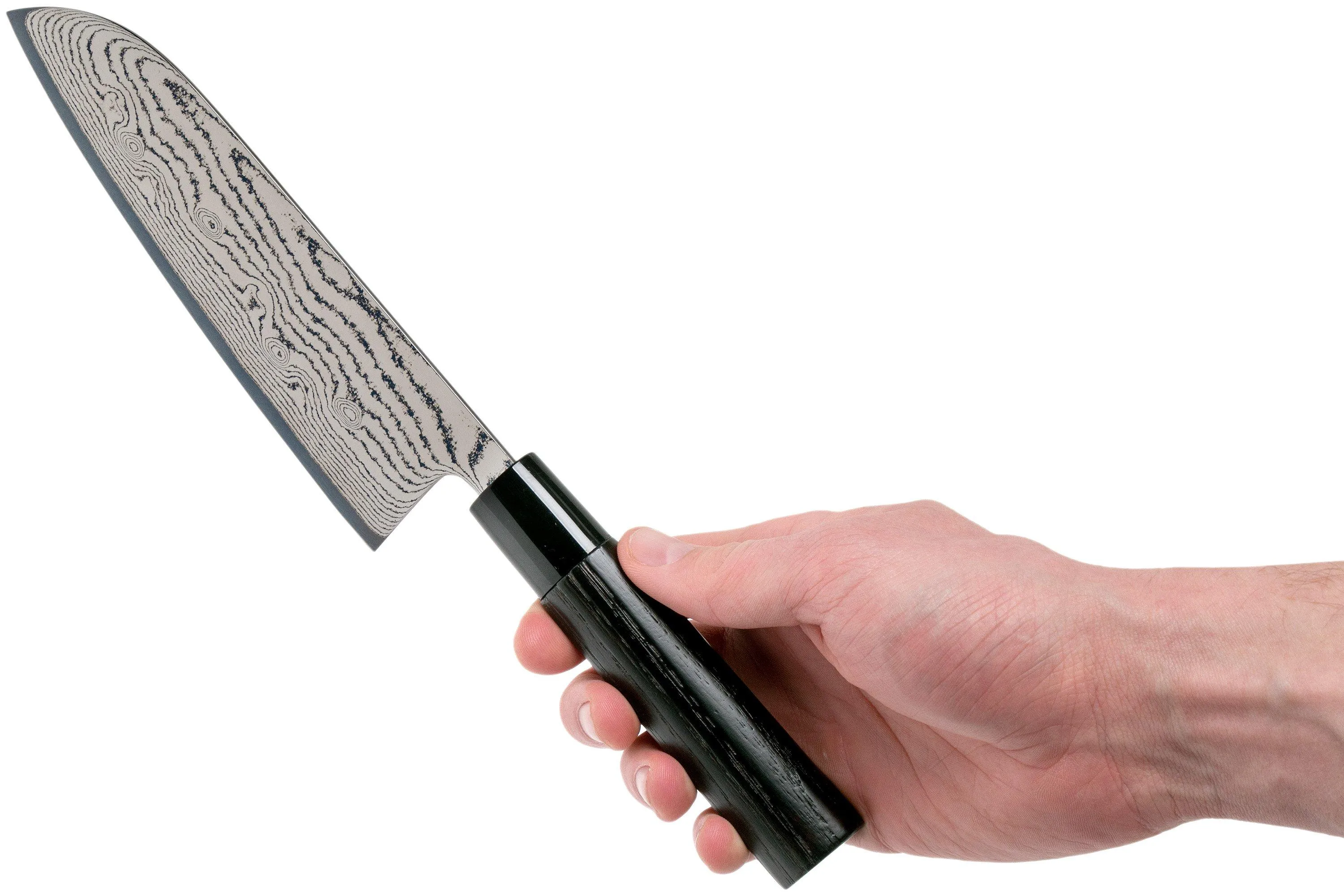 TOJIRO SHIPPU BLACK DAMASCUS SANTOKU 17 CM, FD1597