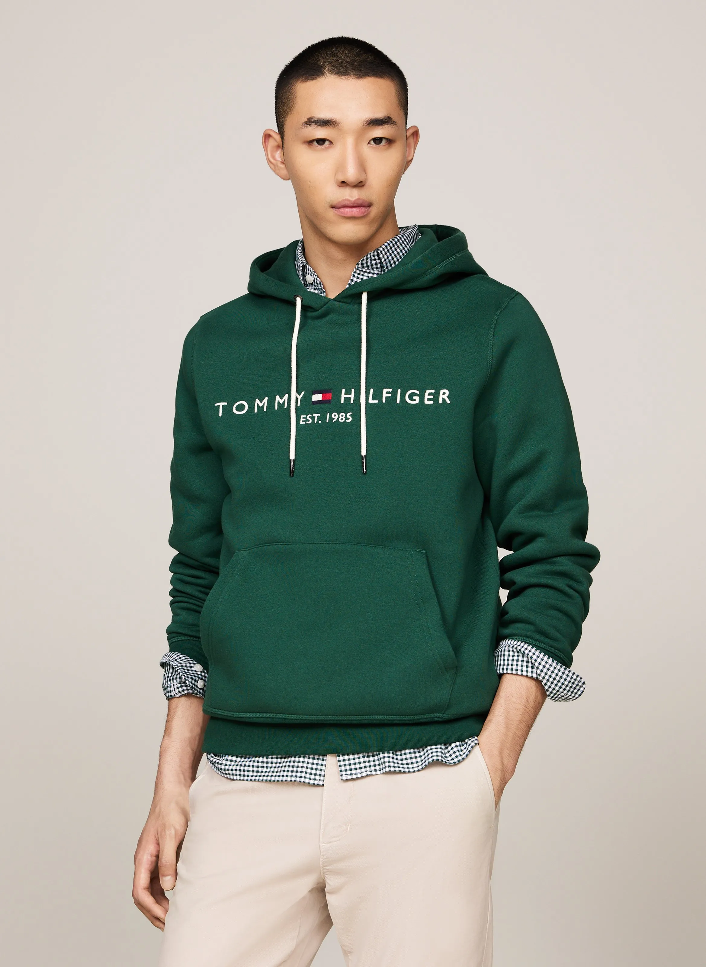 TOMMY HILFIGER Sudadera con capucha en verde