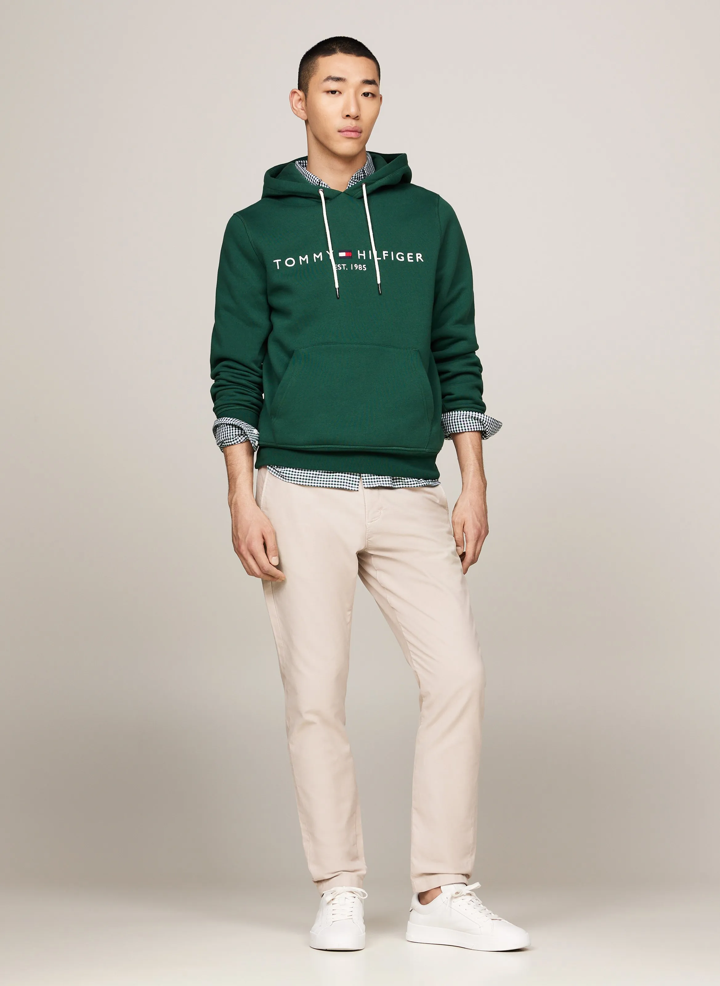 TOMMY HILFIGER Sudadera con capucha en verde