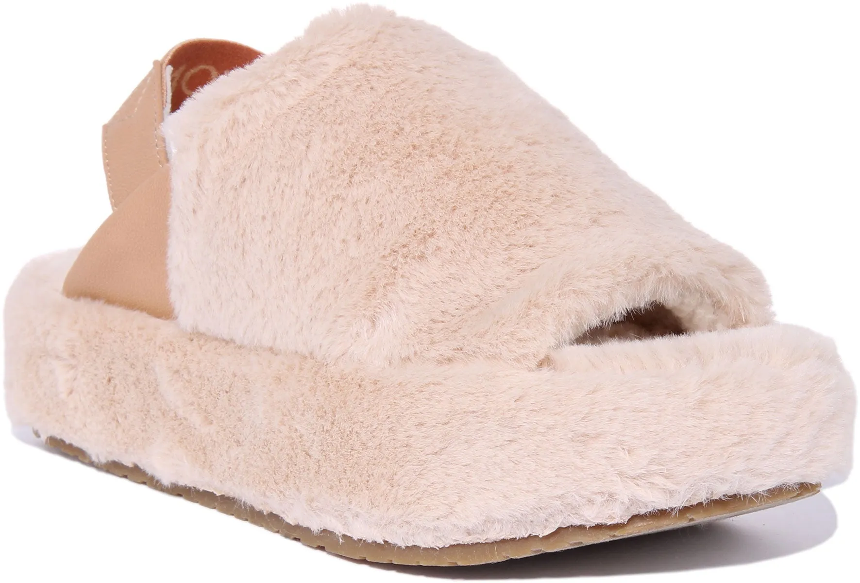 Toms Sofia Sandalia de plataforma slingback para mujer en natural