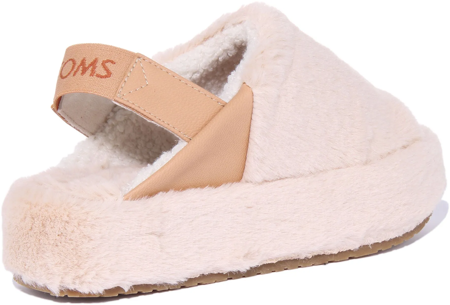 Toms Sofia Sandalia de plataforma slingback para mujer en natural