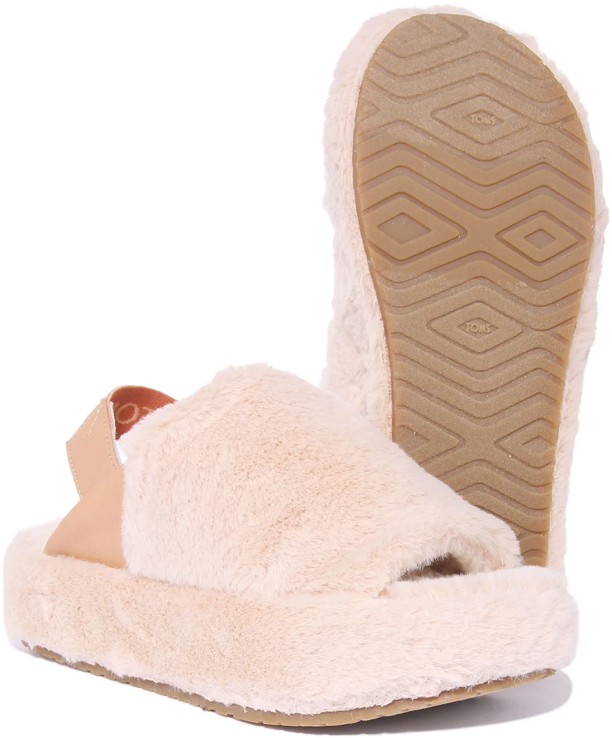 Toms Sofia Sandalia de plataforma slingback para mujer en natural