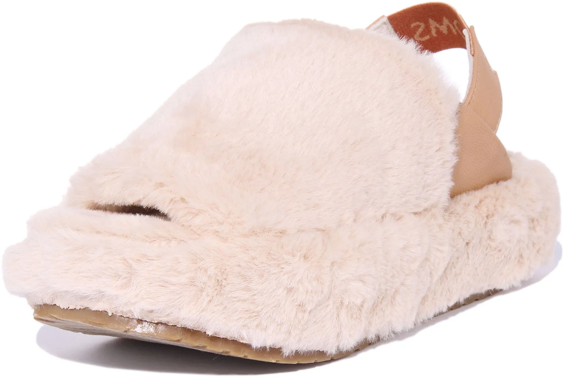 Toms Sofia Sandalia de plataforma slingback para mujer en natural