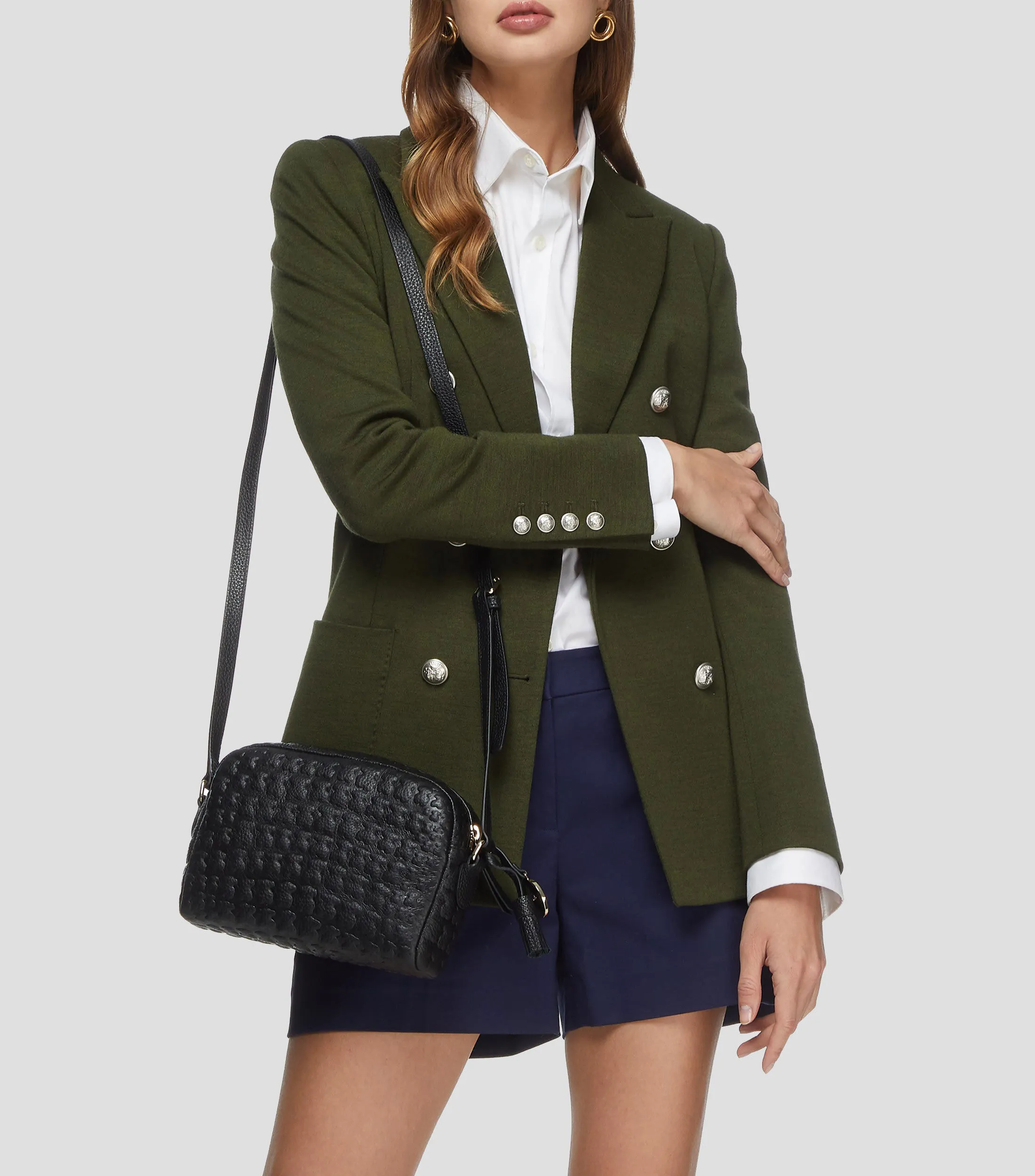 Tous Bolso crossbody negro en piel Sherton Mujer