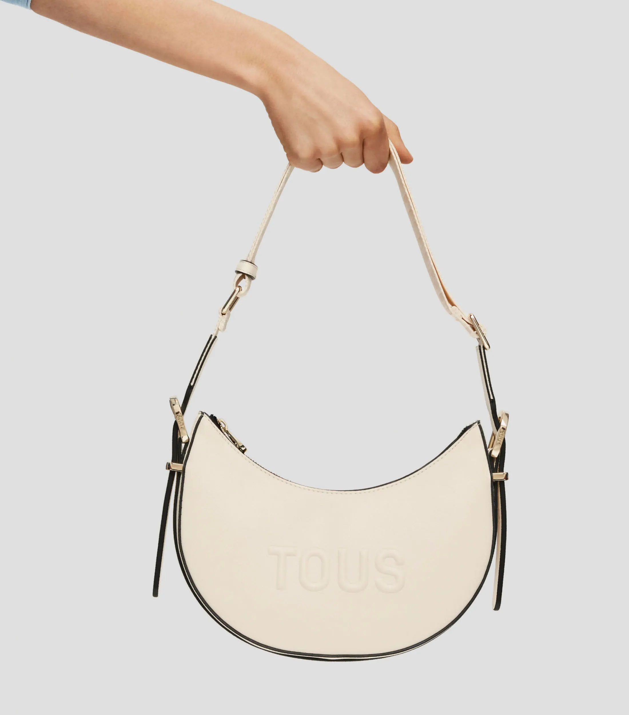 Tous Bolso shoulder mediano beige Brenda Mujer