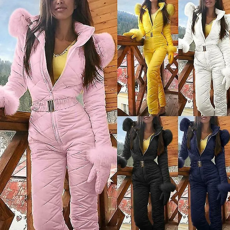 TRAJE DE NIEVE CáLIDO DE INVIERNO PANTALONES DEPORTIVOS AL AIRE LIBRE TRAJE DE ESQUí MONO IMPERMEABLE JB52