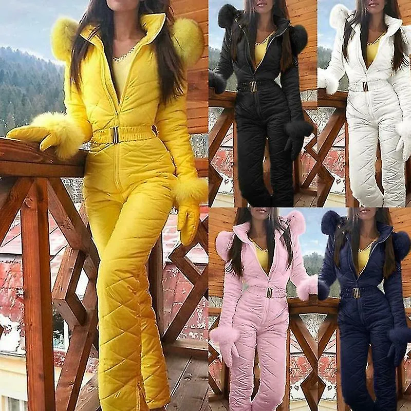 TRAJE DE NIEVE CáLIDO DE INVIERNO PANTALONES DEPORTIVOS AL AIRE LIBRE TRAJE DE ESQUí MONO IMPERMEABLE JB52