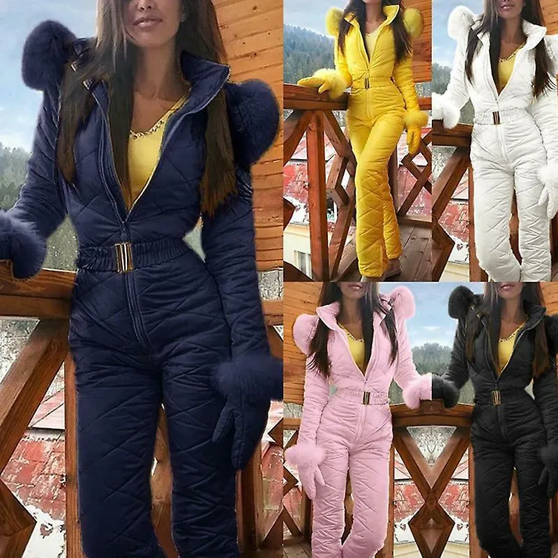 TRAJE DE NIEVE CáLIDO DE INVIERNO PANTALONES DEPORTIVOS AL AIRE LIBRE TRAJE DE ESQUí MONO IMPERMEABLE JB52