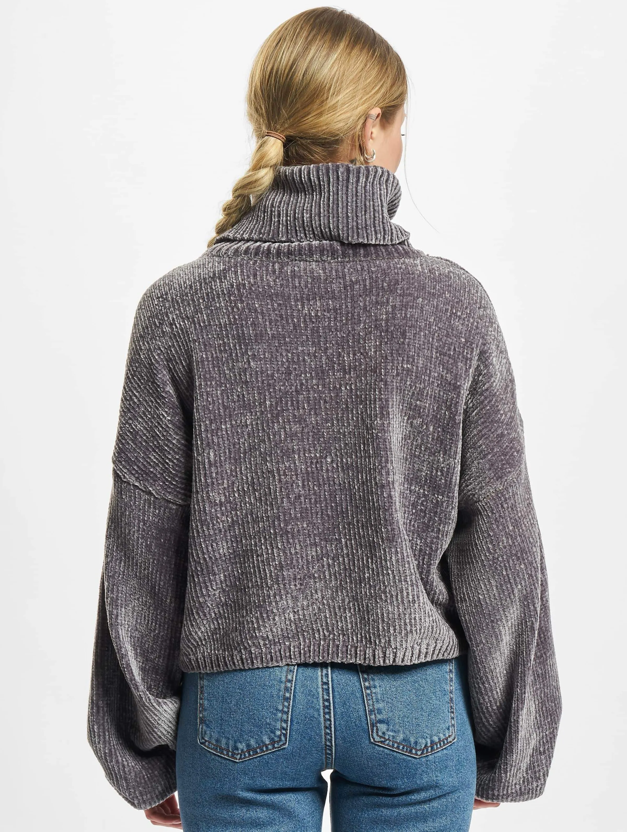 Urban Classics Ladies Short Chenille Turtleneck