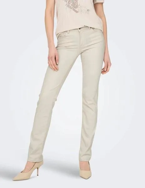 Vaquero beige de corte straight Only