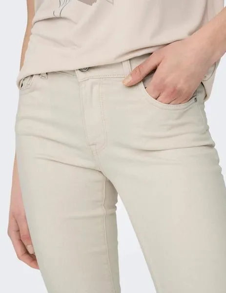 Vaquero beige de corte straight Only