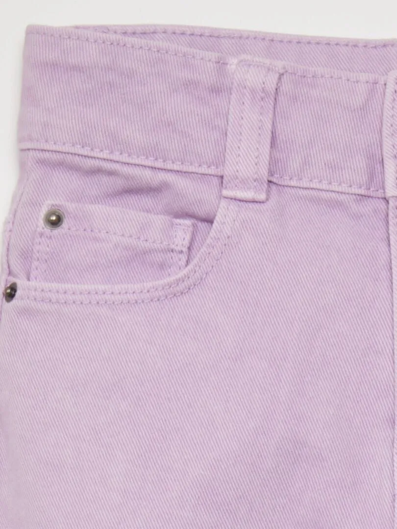 VAQUERO WIDE LEG DE TIRO ALTO  PURPURA