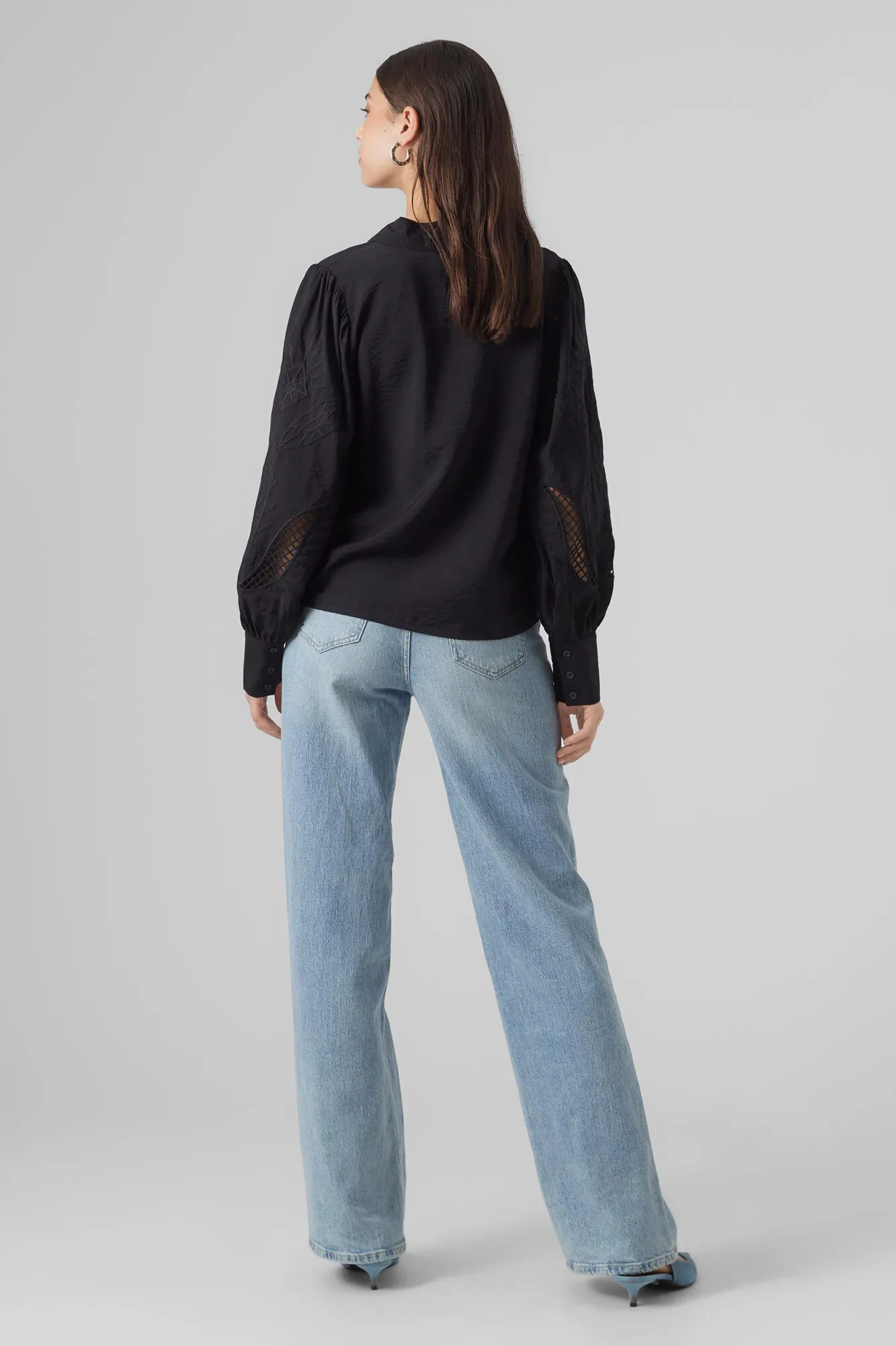 Vero Moda Camisa manga larga con calados