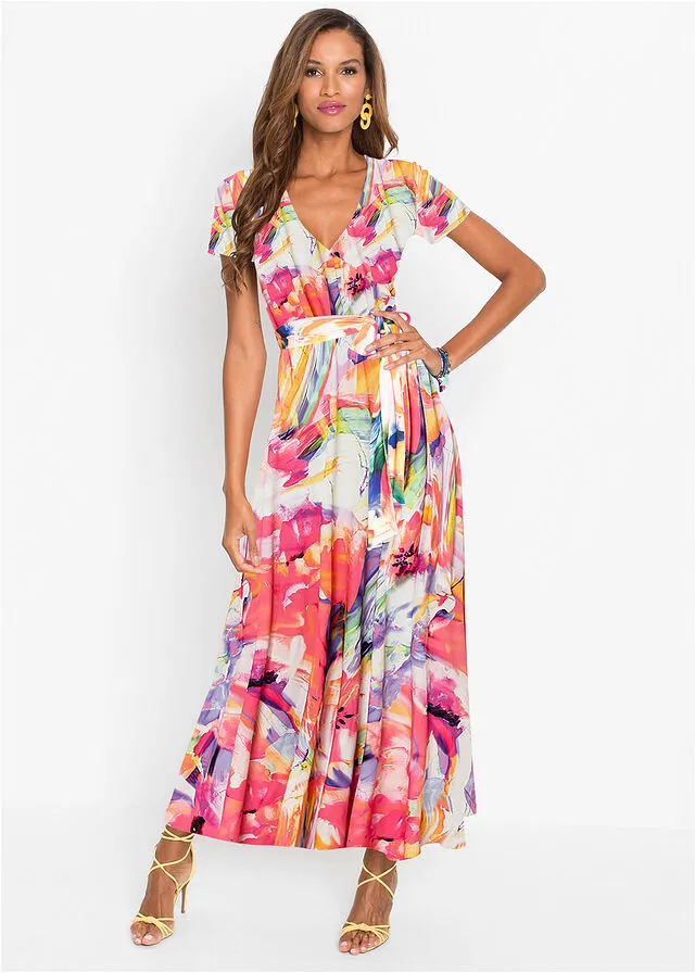 VESTIDO CON ESTAMPADO DE FLORES ROSALILA DE FLORES