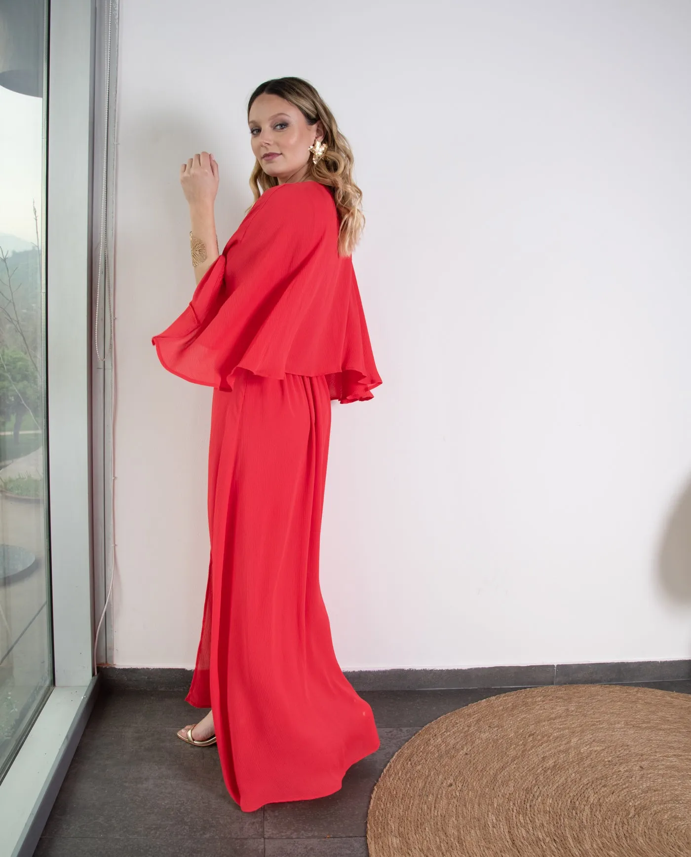 Vestido de Fiesta Largo Iris Rojo