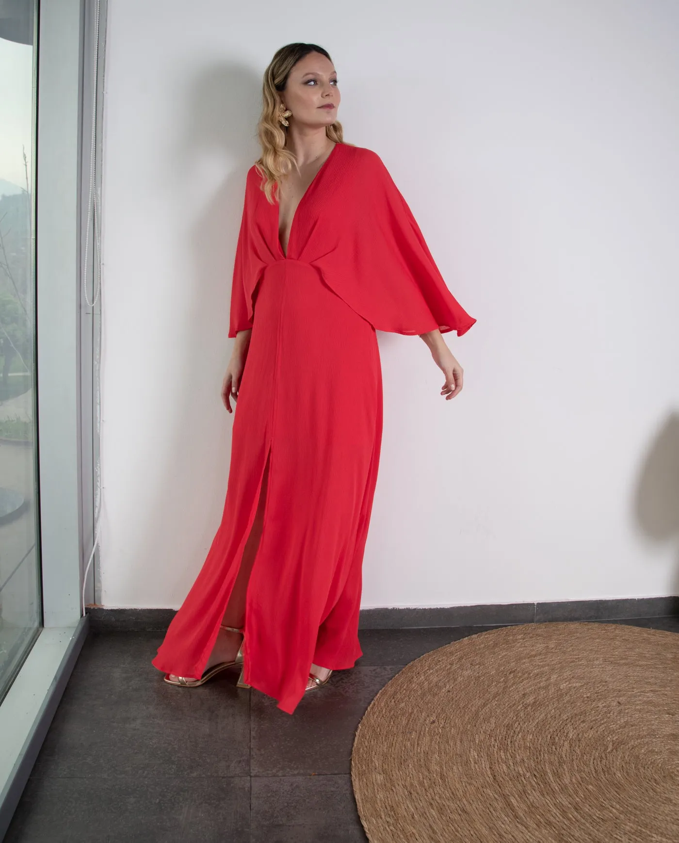 Vestido de Fiesta Largo Iris Rojo