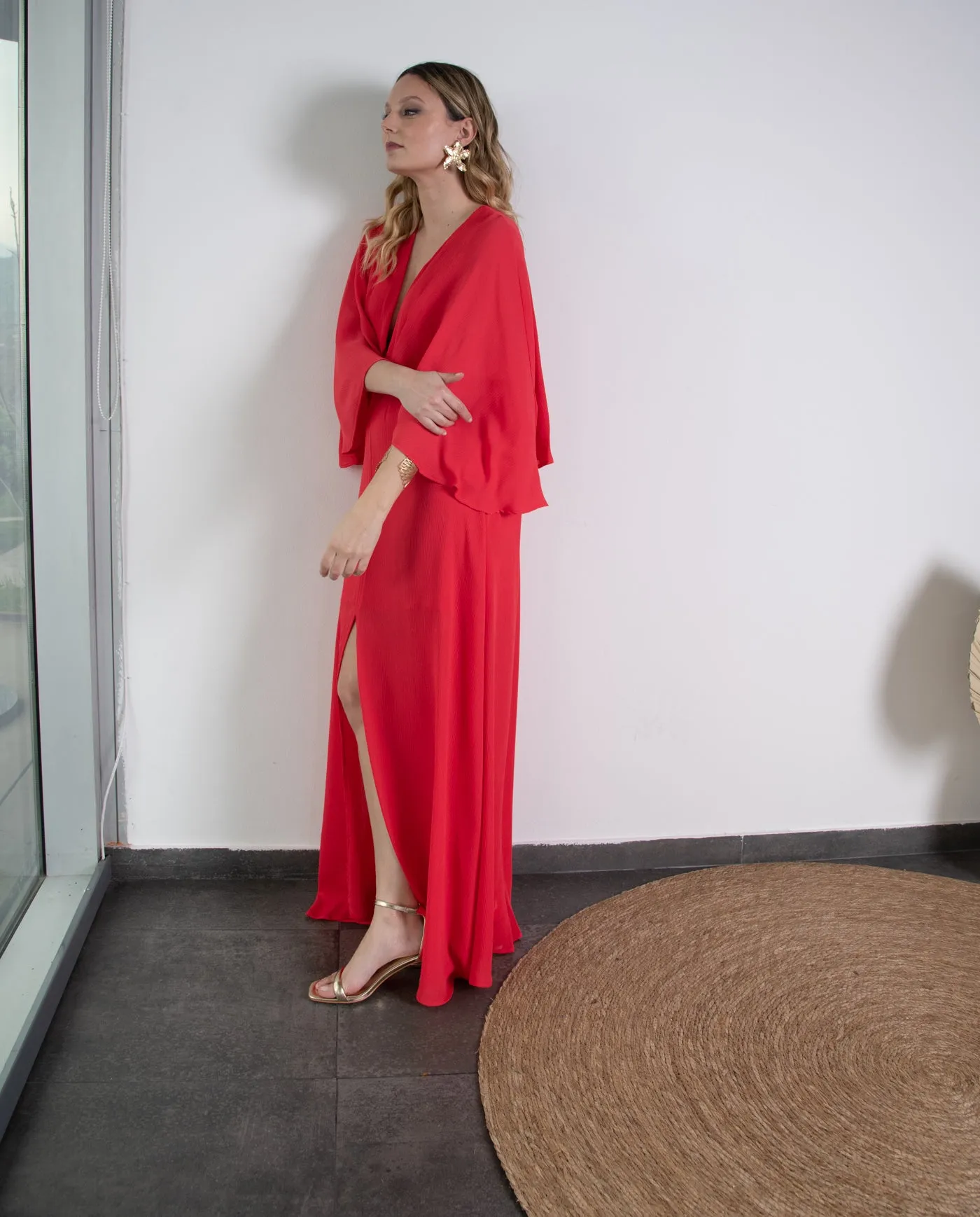 Vestido de Fiesta Largo Iris Rojo