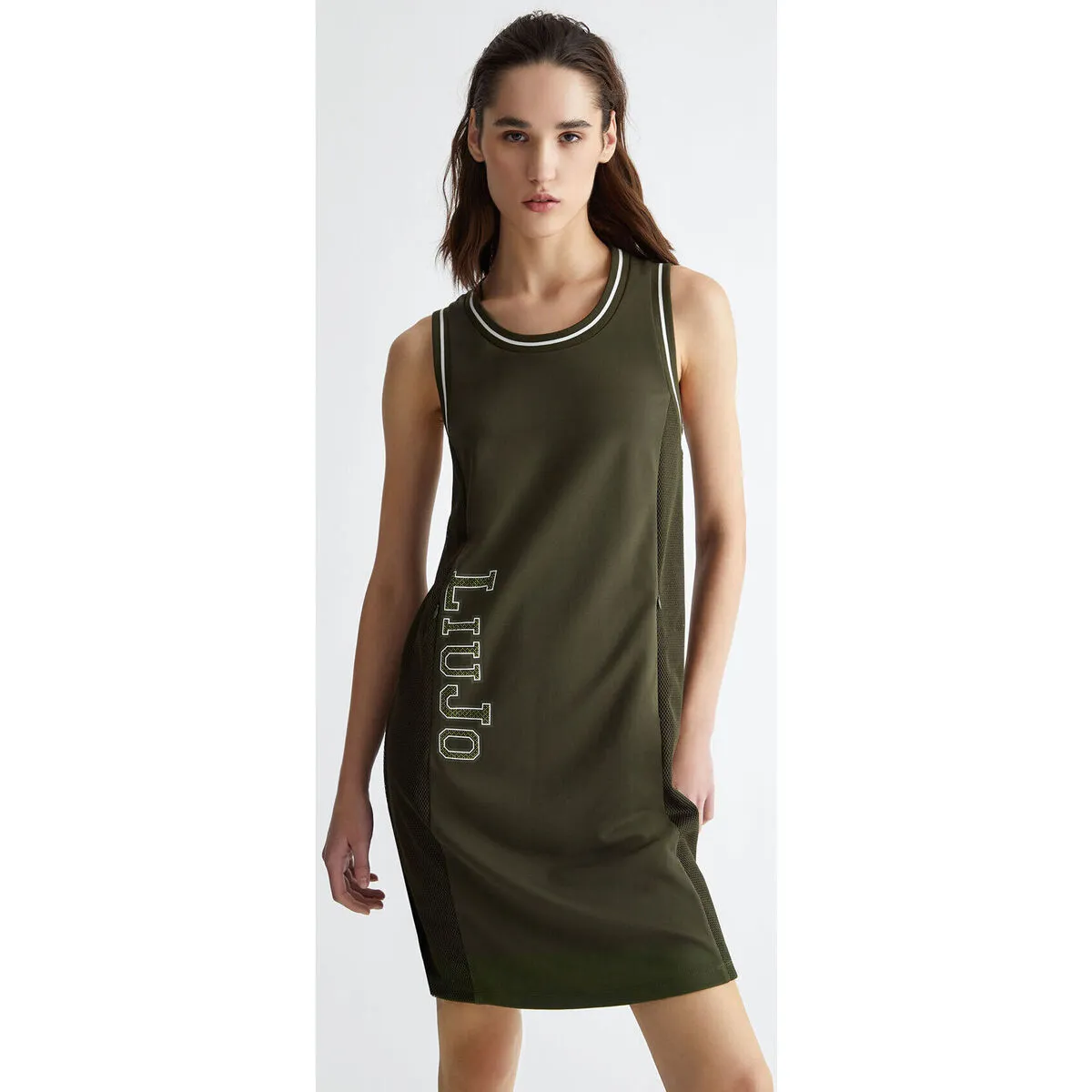 Vestido de punto con logotipo