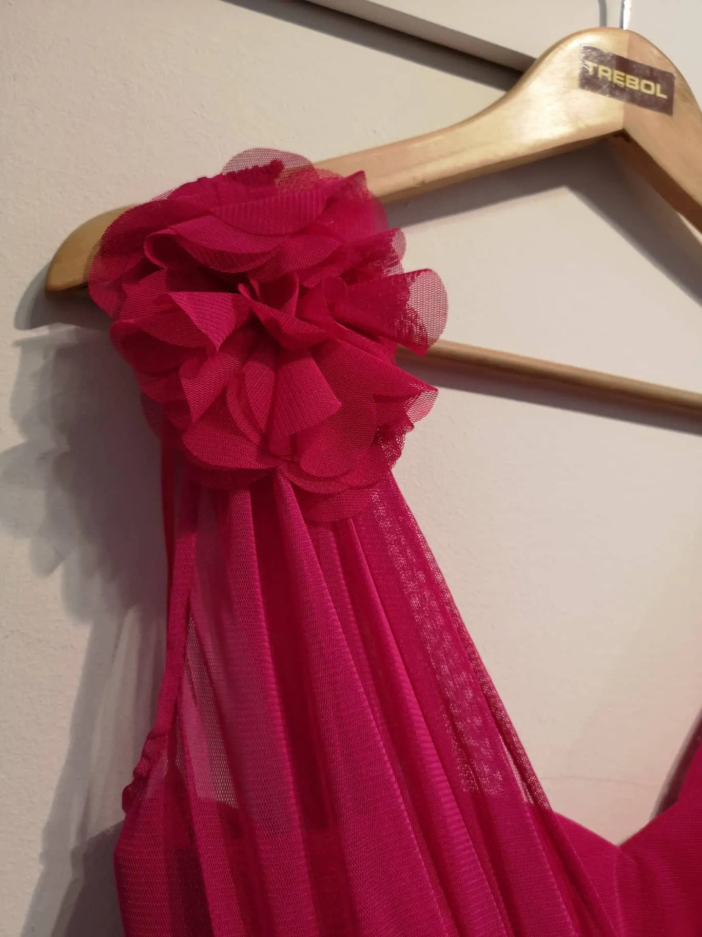 Vestido de tul con fajin