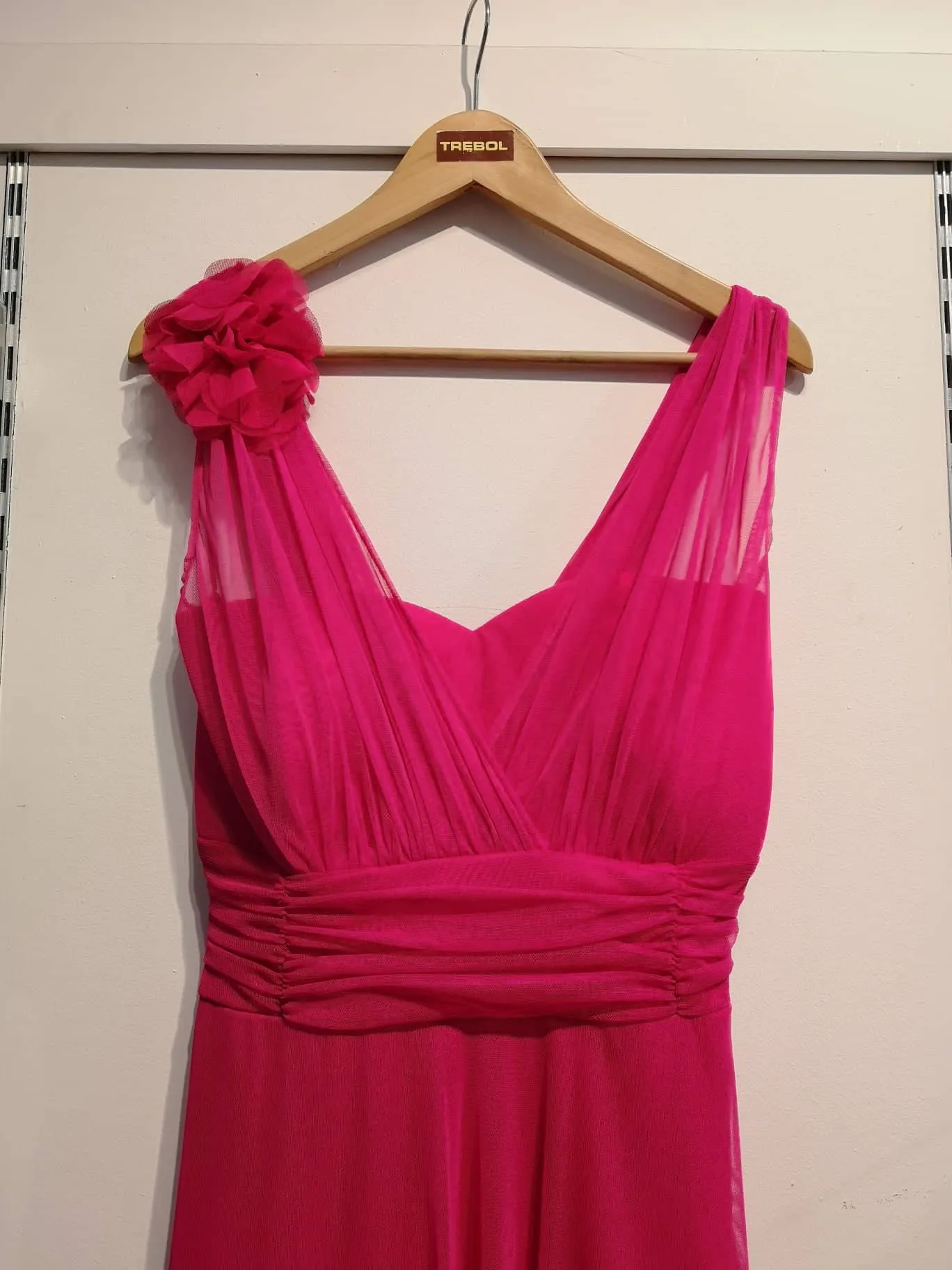 Vestido de tul con fajin