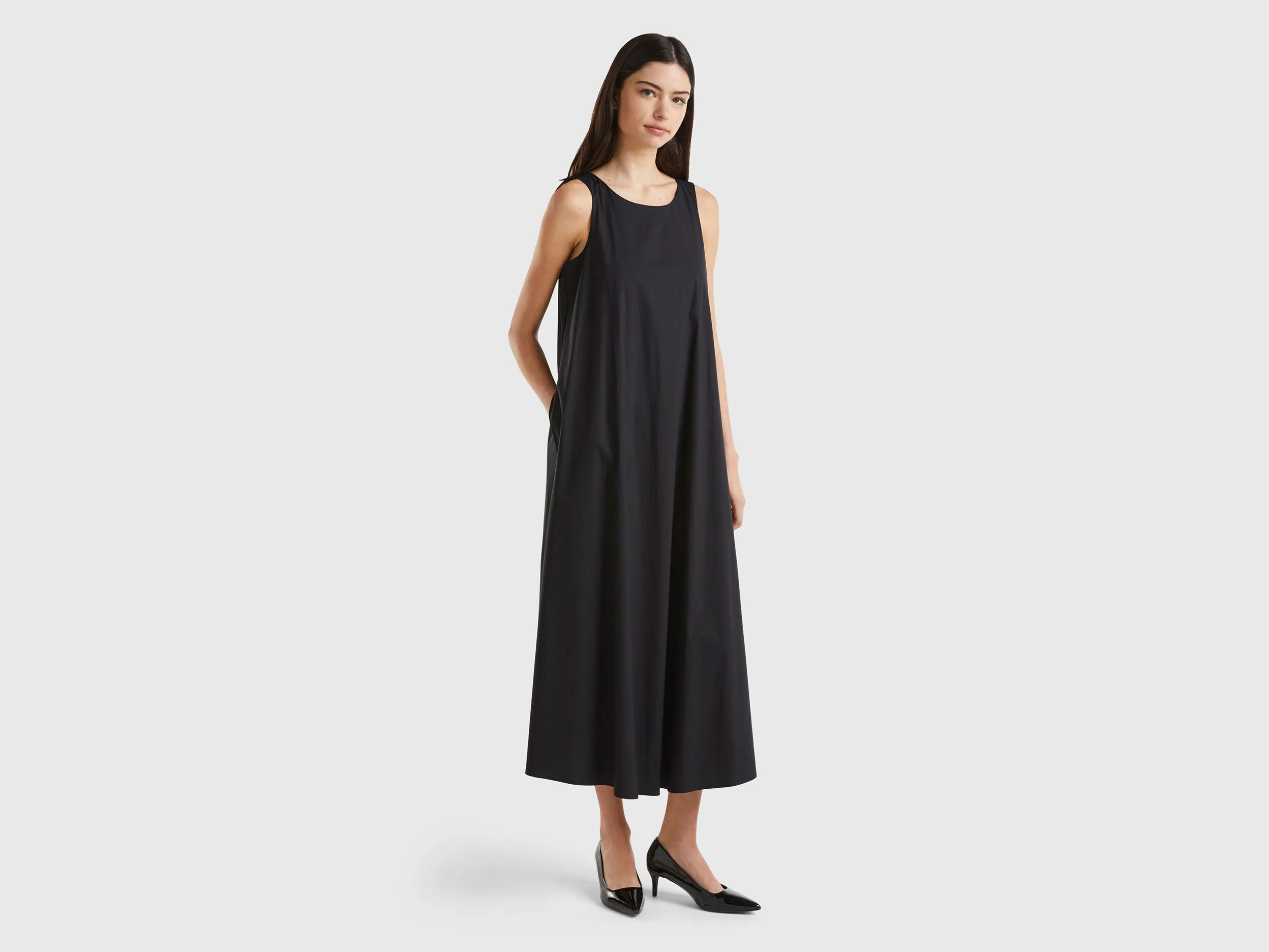 Vestido largo sin mangas