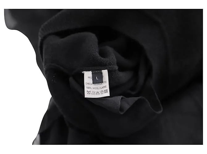VESTIDO MAXI TRANSPARENTE Joseph Sweater en lana negra Negro 