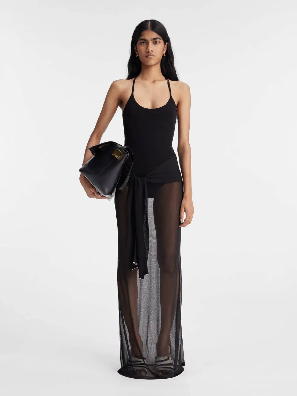 Vestido Midi La robe maille Nodo