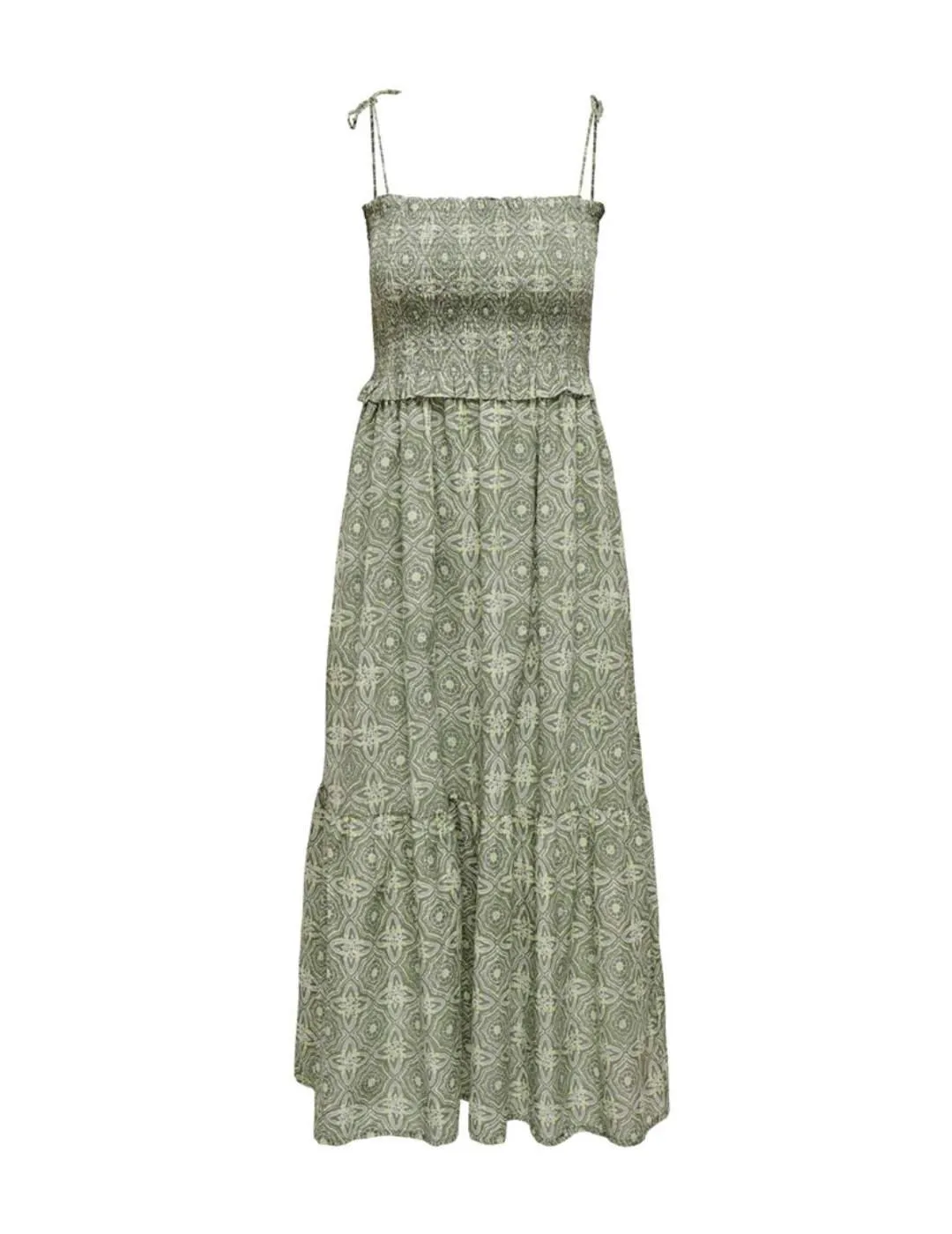 Vestido Only Miley verde estampado de tirantes para mujer