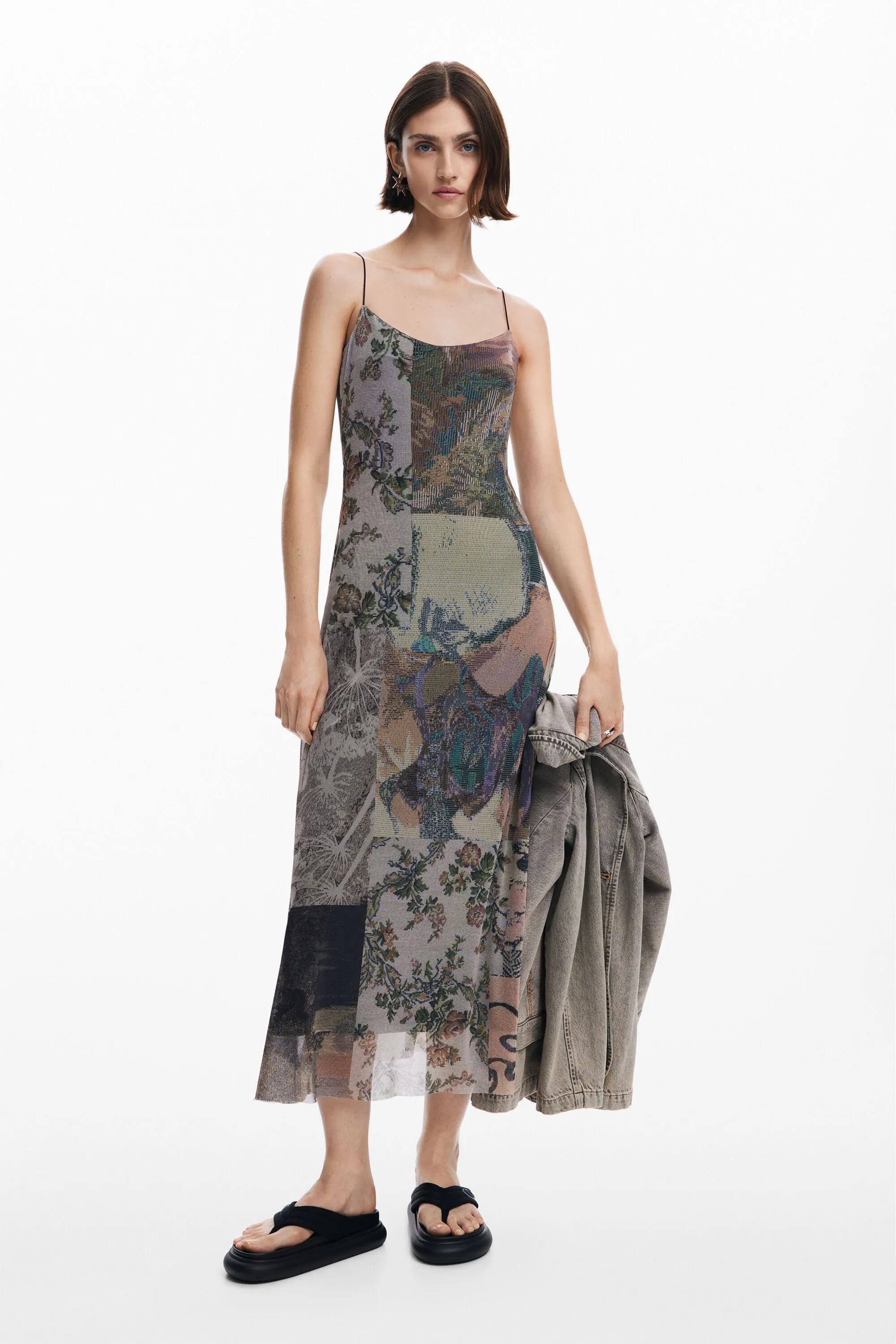 Vestido tul estampado