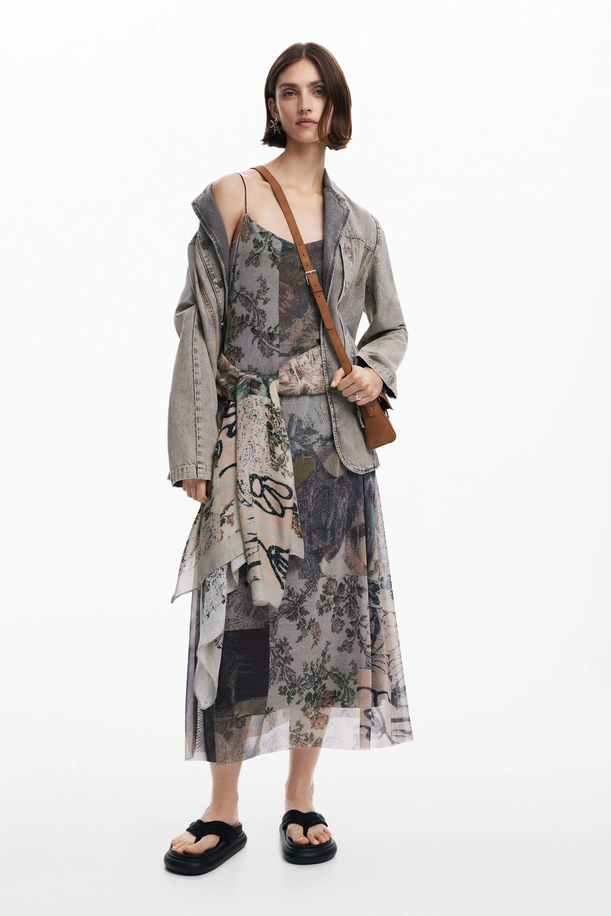 Vestido tul estampado